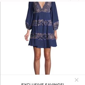 Free People patchwork tunic size XS like new!